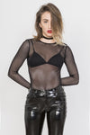 Tripp NYC Fishnet Long Sleeve (Black)