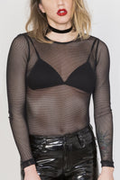 Tripp NYC Fishnet Long Sleeve (Black)