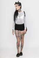 Tripp NYC Fishnet Long Sleeve (White)