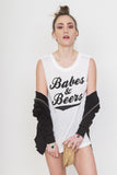 Social Decay Babes and Beers Tee (White)