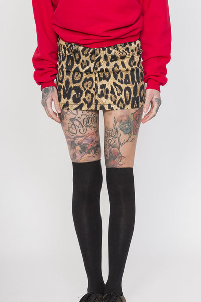Tripp NYC Leopard Mini Skirt