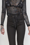Tripp NYC D-Ring Lace Up Pants