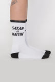 Creep Street Satan Is Waitin Socks (White)